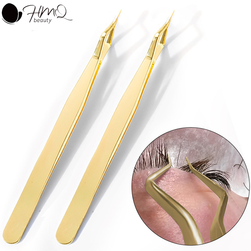 Isolation Tweezer Curved - Nieuw ontworpen isolatie wimperverlengingspincet Hoge precisie