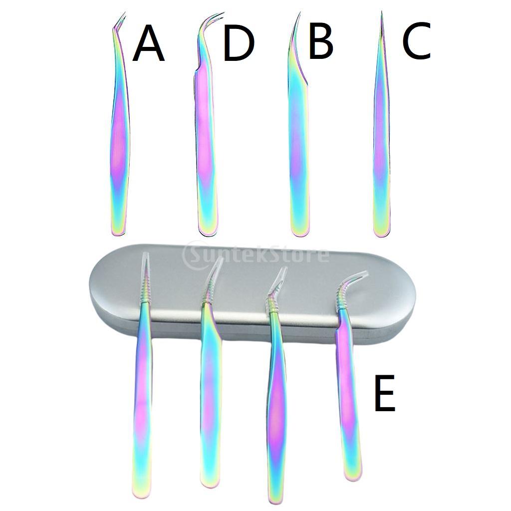 Isolation Tweezer Curved - Professionele wimperpincet Rechte en gebogen punttang