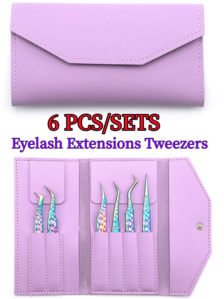 6PCS Wimpers Pincet Set Geboge - Isolation Tweezer Curved recensie en prijs