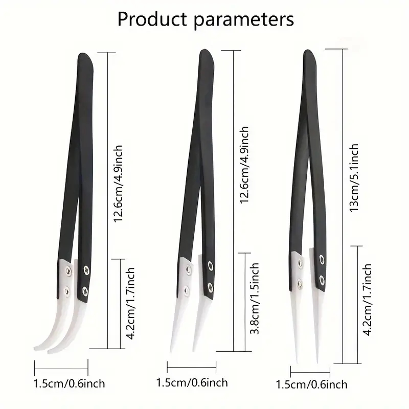 Keramisch antistatisch pincet, - Isolation Tweezer Curved recensie en prijs