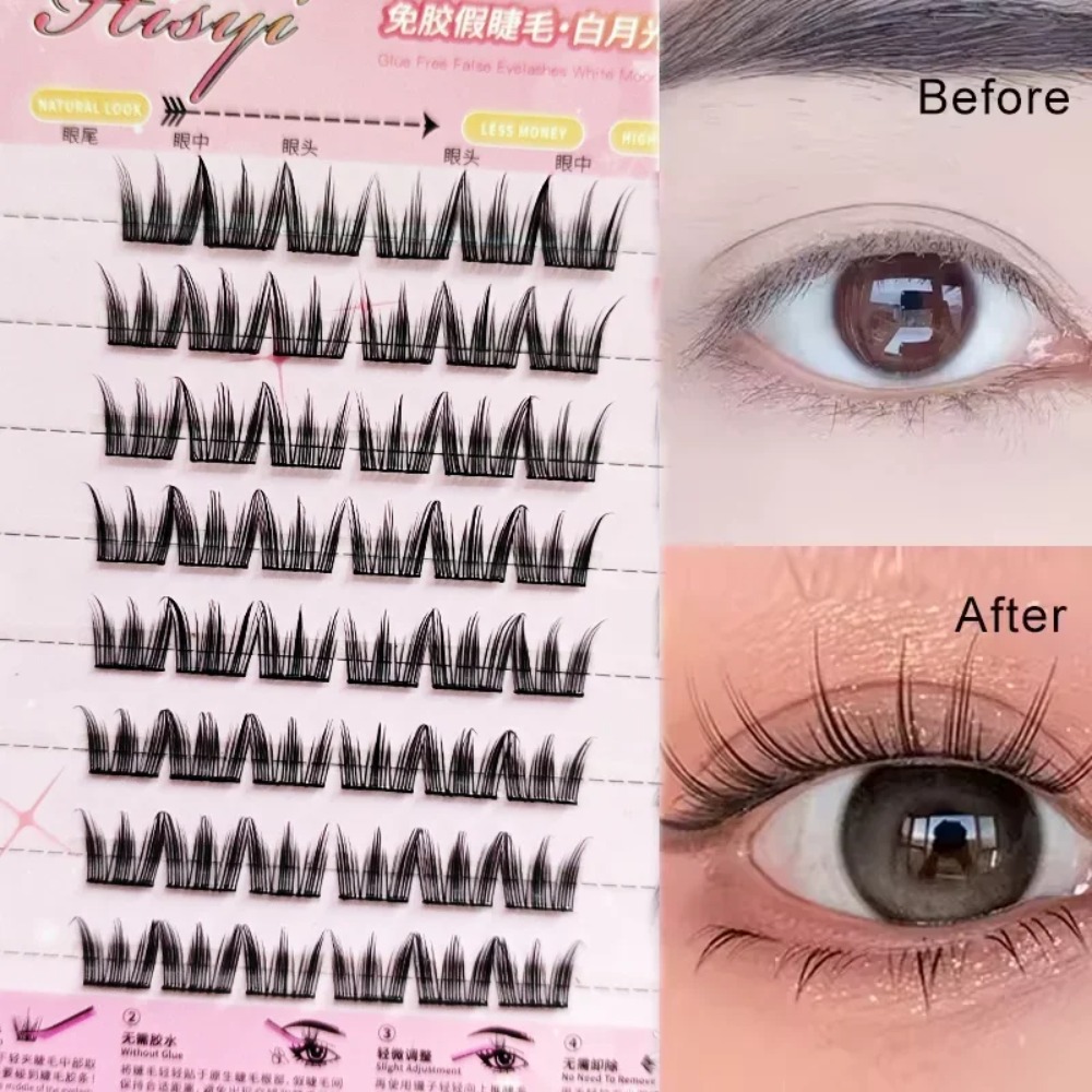 8 rijen zelfklevende valse wim - Eyelash Extension No 8 recensie en prijs