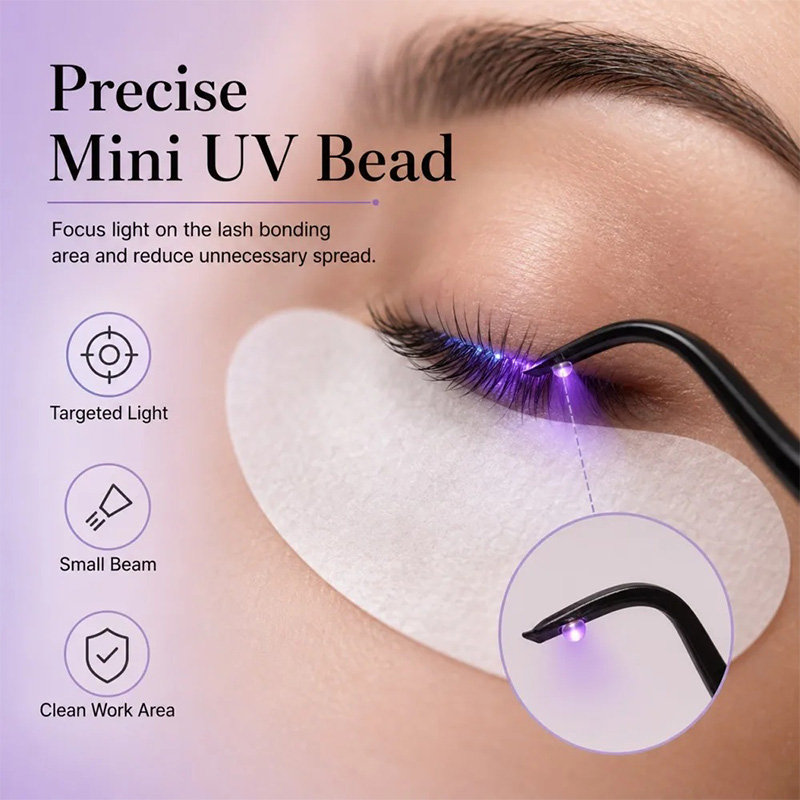 Mini UV-wimperlamp met pincet, - Eyelash Extension Uv recensie en prijs