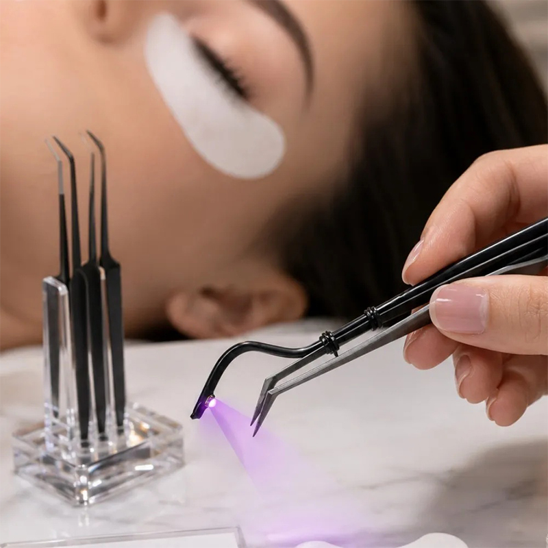 Mini UV-wimperlamp met pincet, - Eyelash Extension Uv recensie en prijs