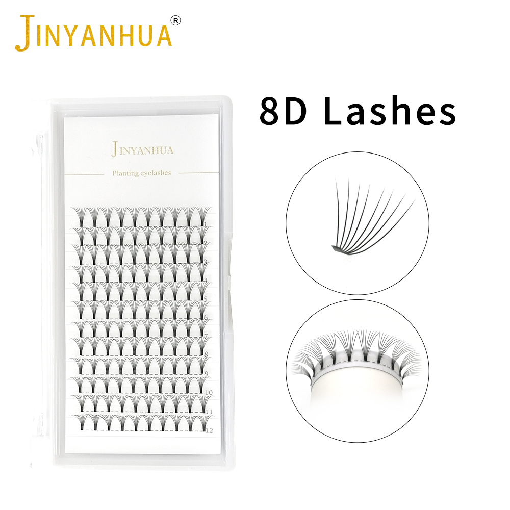 Jinyanhua 8D Fans Wimper Exten - Eyelash Extension Russian Volume recensie en prijs