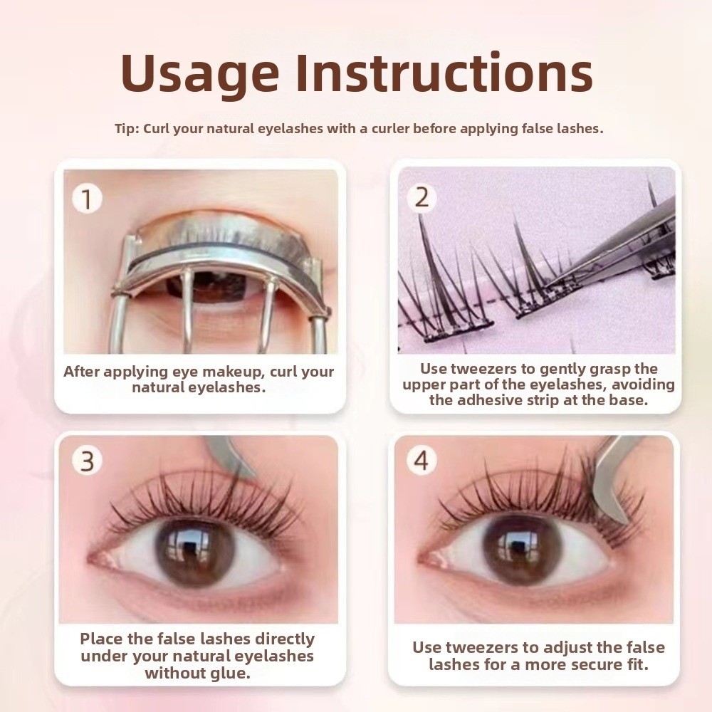 60 Clusters Zwarte Zelfklevend - Eyelash Extension No 8 recensie en prijs